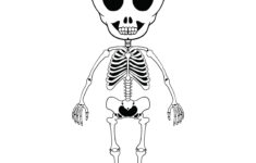 10 Best Large Printable Skeleton Template Printablee