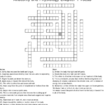 Anatomy And Physiology Chapter 1 Vocab Crossword WordMint