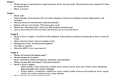 Anatomy Physiology 1st Semester Exam Study Guide