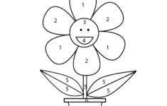 Easy Color By Number Worksheet Worksheets Worksheets