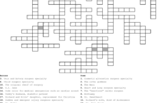 Grey s Anatomy Crossword WordMint
