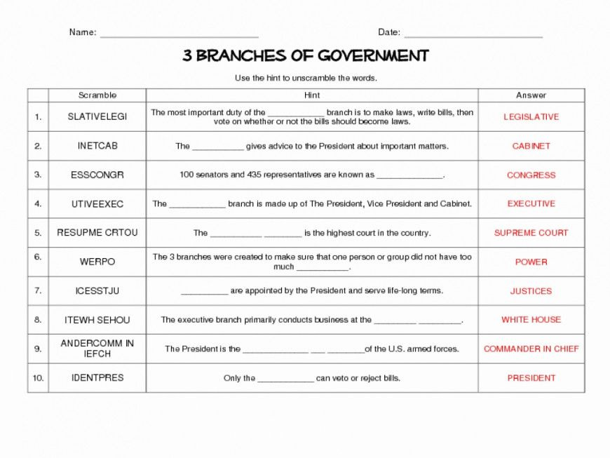 Icivics Worksheet P 1 Answers Limiting Government Briefencounters
