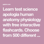 Learn Test Science Apologia Human Anatomy Physiology With Free