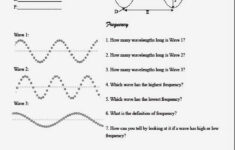 Middle School Wave Worksheet Middle School Science Science