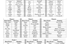 Root Words Common Prefixes And Suffixes The Following Is A List