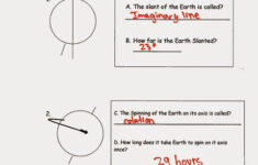 Rotation And Revolution Worksheets
