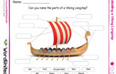 Viking Longship Labelling Activity WordUnited Vikings For Kids